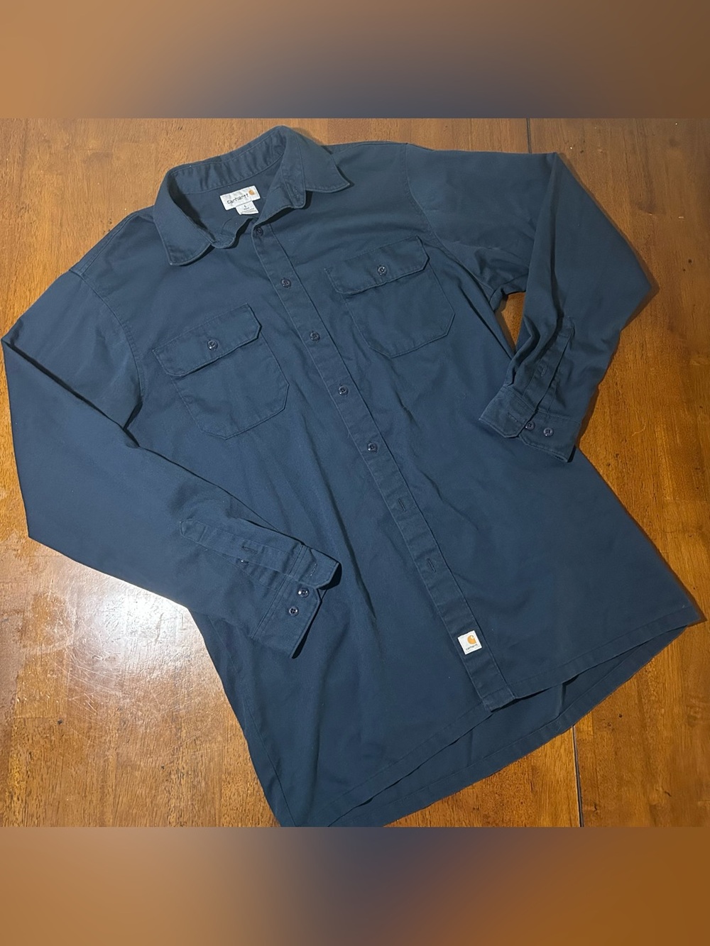 Carhartt navy blue long sleeve